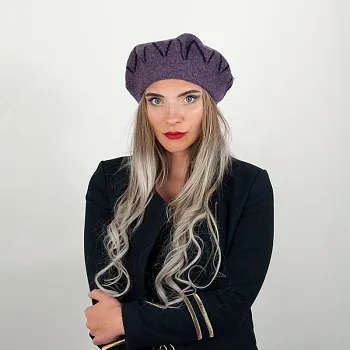 Flok női gyapjú barett
